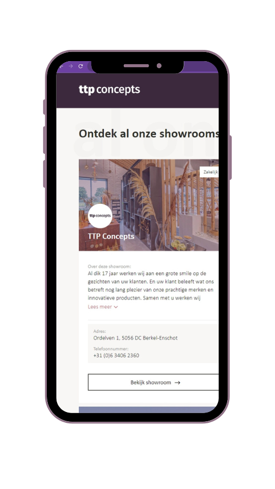 Bekijk onze showrooms