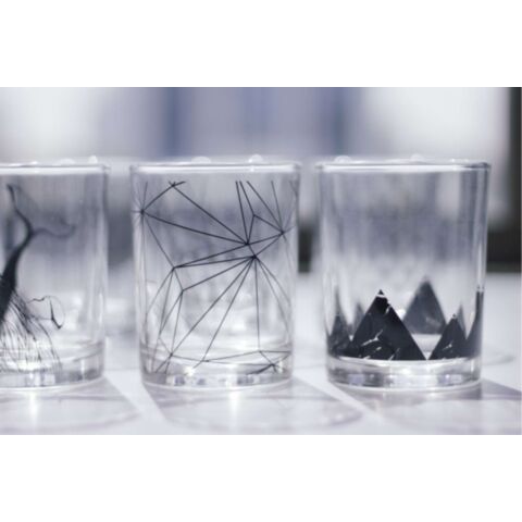 Drinken Waterglas Rock Mini Paterns