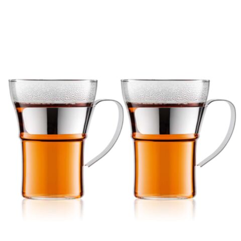 Assam Koffie- Theeglas Dubbelwandig 350 ml Set van 2 Stuks