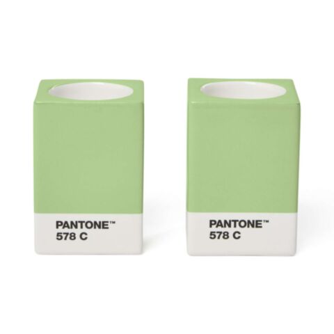 Kaarsenhouder Set van 2 Stuks - Light Green 578c