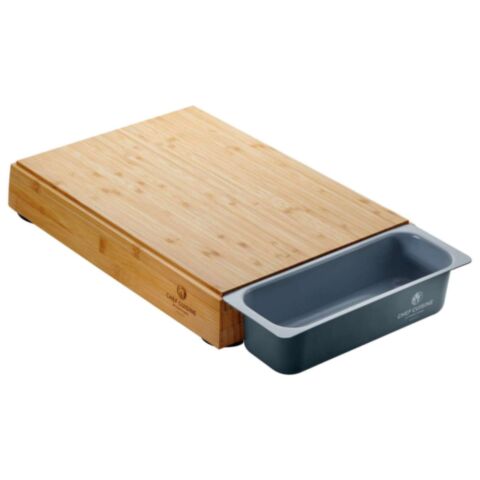 Voedselcontainer met Snijplank Magnetisch 2-Delig Bamboe
