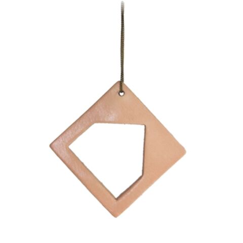 Leer Hanger Huis Vierkant