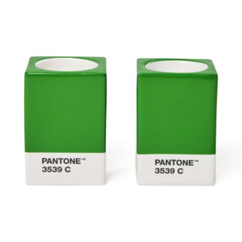 Kaarsenhouder Set van 2 Stuks - Green 3539c