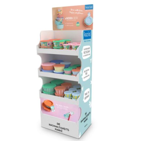 Vloerdisplay Nora Box Blooms & Stripes 1/4 Chep Palette