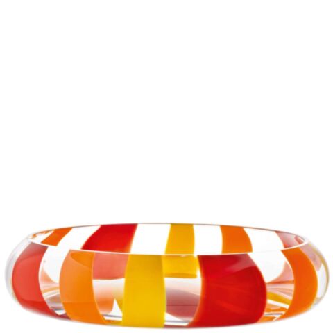 Folk Tweezijdige Schaal Ø 36 cm Oranje/Rood/Geel