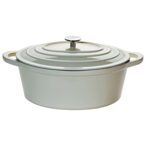 Braadpan Gietijzer 32 x 26 cm 6,7 liter Ovaal