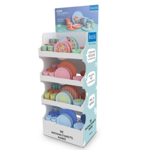 Vloerdisplay Serviessets Blooms & Stripes 1/4 Chep Palette