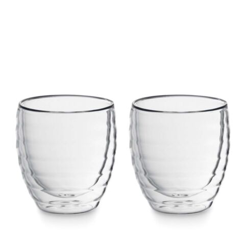 Cesena Cappuccino Glas Dubbelwandig 200 ml Set van 2 Stuks