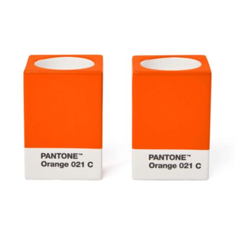 Kaarsenhouder Set van 2 Stuks - Orange 021c