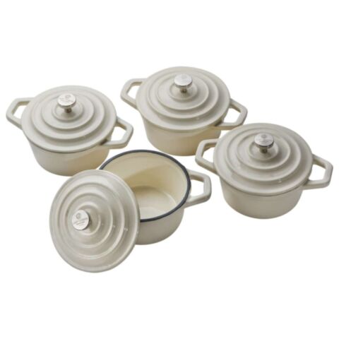 Braadpan Mini Set van 4 Stuks Hoogglans