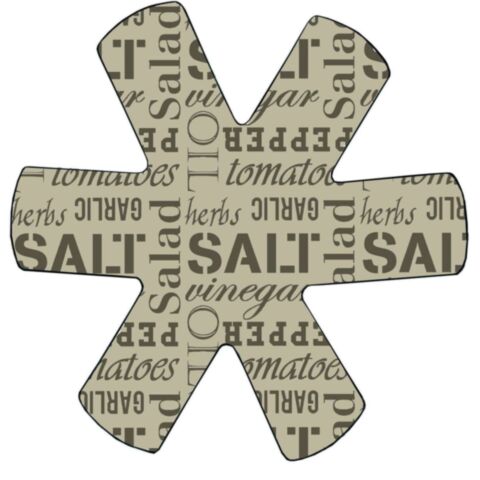 Serviesbeschermers Salt&Pepper Set van 8 Stuks