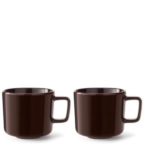 Collective Koffie of Theekop 260 ml Set van 2 Stuks Mokka