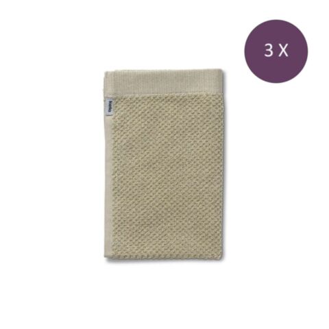 Lavinia Gastendoek Beige 30x50 cm Set van 3 Stuks