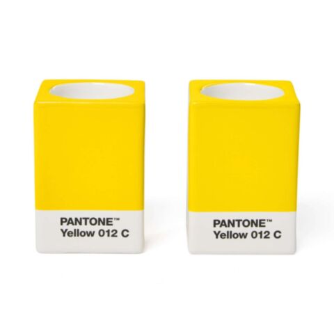 Kaarsenhouder Set van 2 Stuks - Yellow 012c
