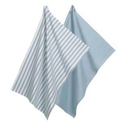 Caja Keukenhanddoek Set van 2 Stuks Smoke Blue