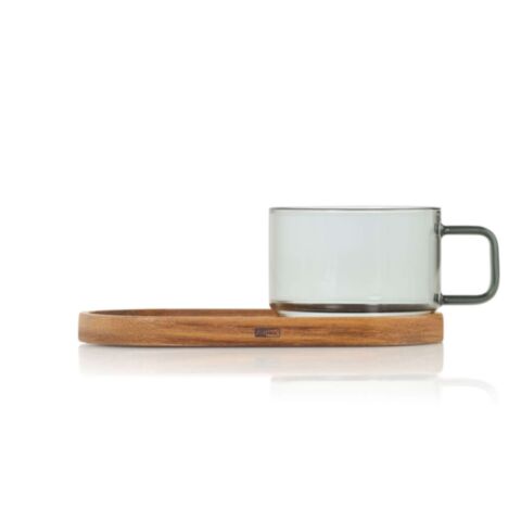 Impact Theeglas 300 ml  en Dienblad 3-Delig