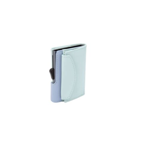 RFID Portemonnee Bright Women met Pasjeshouder en Muntvak Classic Leather Aqua/ Ice