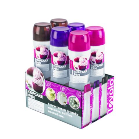POS Display Keukenhulp Gadget Cupcakepen voor 6 Stuks