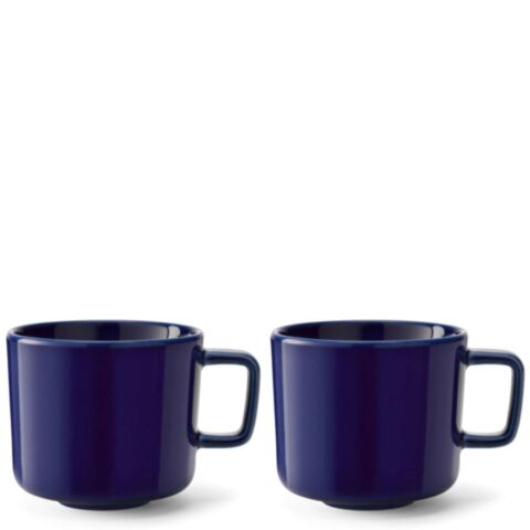 Collective Koffie of Theekop 260 ml Set van 2 Stuks Cobalt