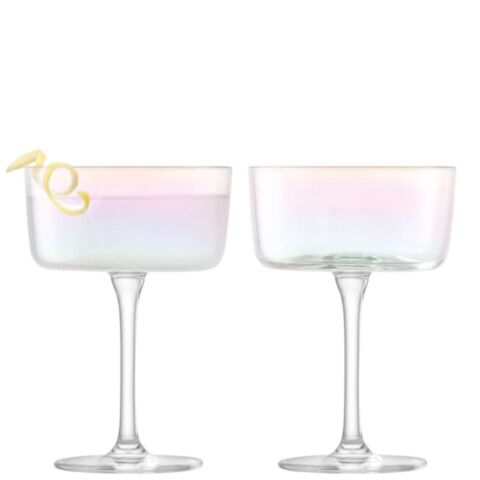 Iridescence Champagne/Cocktailglas 230 ml Set van 2 Stuks Mother of Pearl