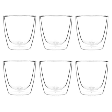Lauren Glas Dubbelwandig 220 ml Set van 6 Stuks