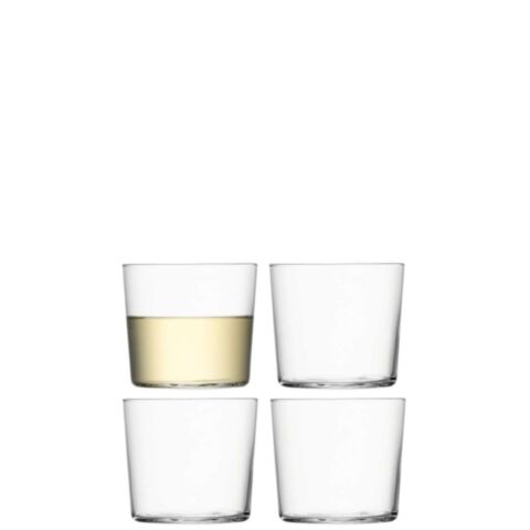Gio Tumbler Glas Laag 310 ml Set van 4 Stuks