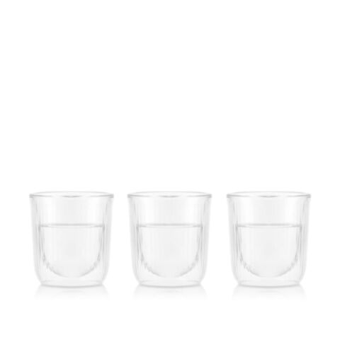 Douro Sake Glas O-Choko Dubbelwandig 60 ml Set van 3 Stuks