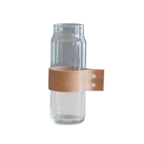 Drinken Waterglas Wrap Me met Lederen Band