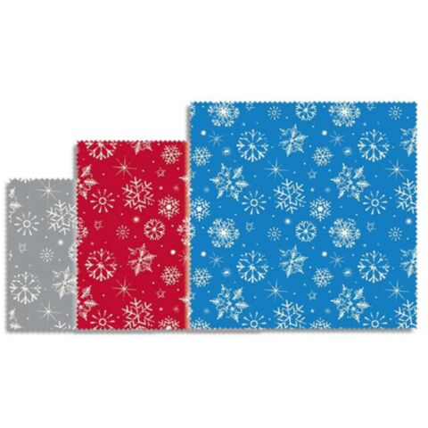 Winter Edition Bijenwasdoek Set van 3 Stuks
