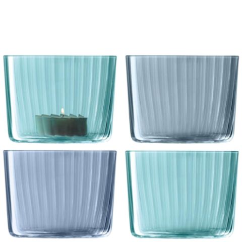 Gems Theelicht Houder 6 cm Set van 4 Stuks Assorti
