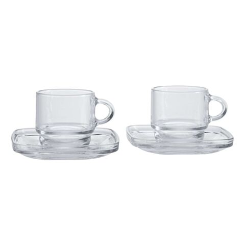 Americano Espresso Kop en Schotel 80 ml Set van 2 Stuks