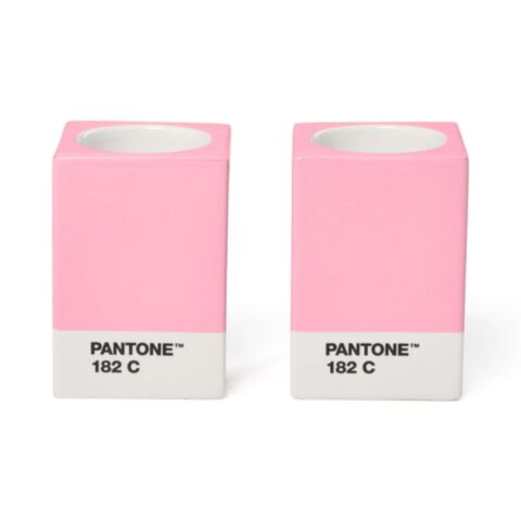 Kaarsenhouder Set van 2 Stuks - Light Pink 182c